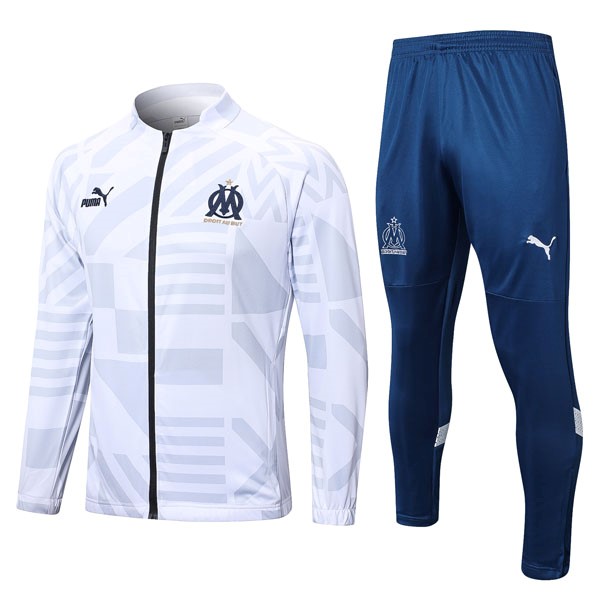 Trainingsanzug Marseille 2022-23 Weiß Blau